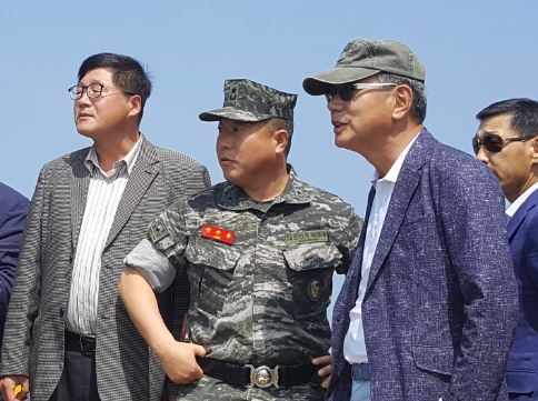 금투업계 대표단, 백령도 국군장병 위문방문(2017.06.27) 장면